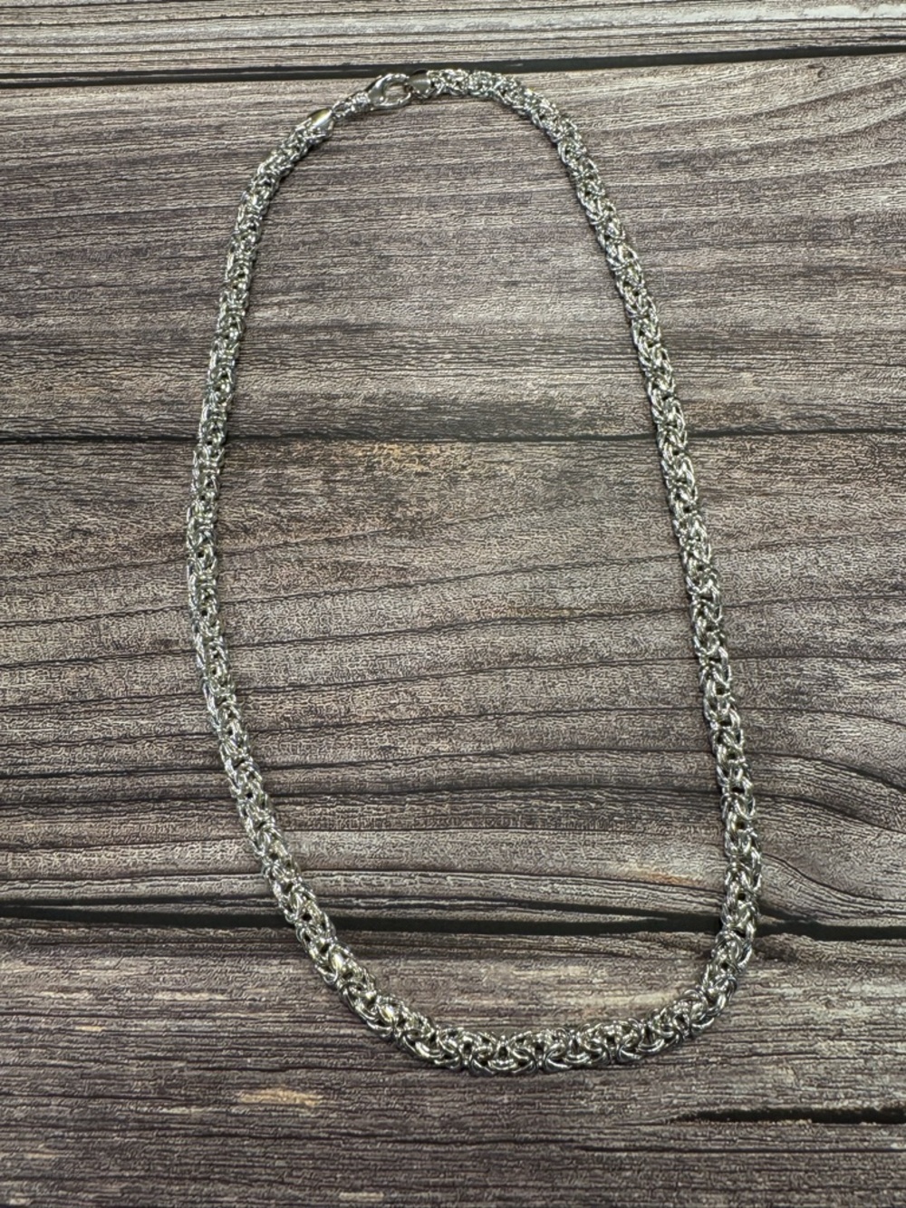 Sterling Silver Byzantine Necklace